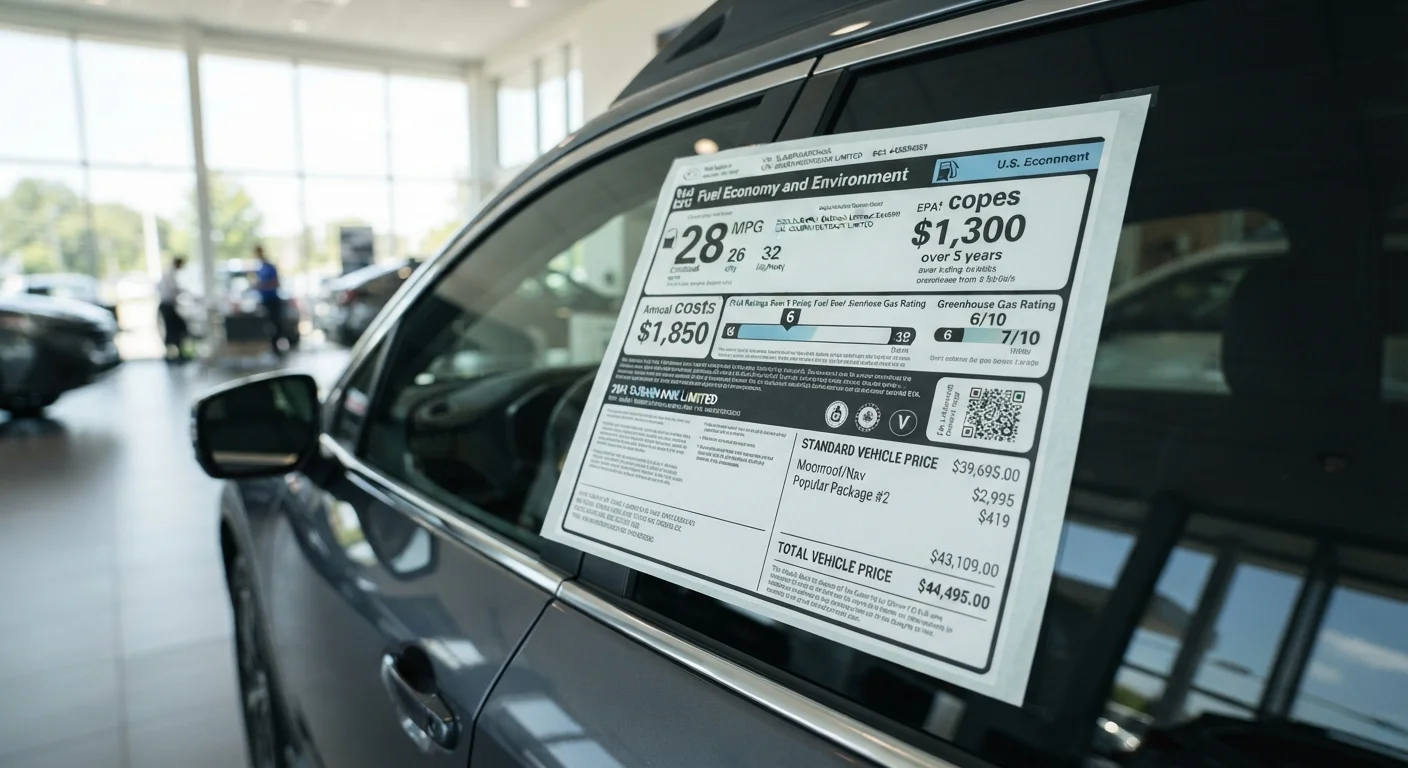 Reading a Window Sticker: What the Numbers Really Mean