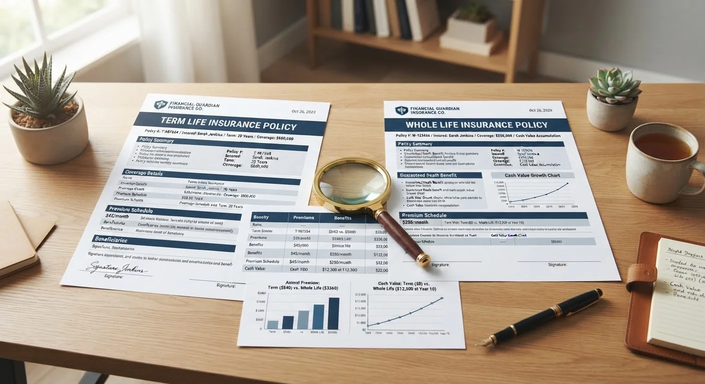Term Life vs. Whole Life Insurance: A Side-by-Side Look at How Each Works